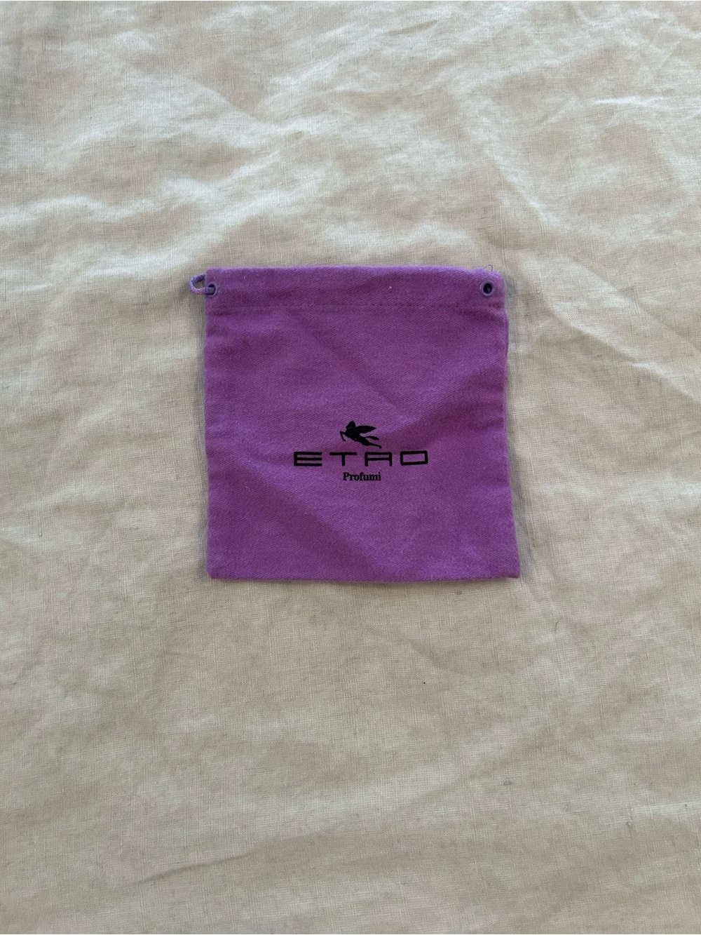 Etro Purple Velvet Drawstring Pouch